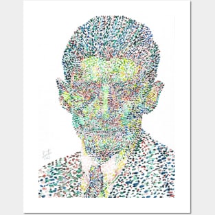 FRANZ KAFKA watercolor portrait .6 Posters and Art